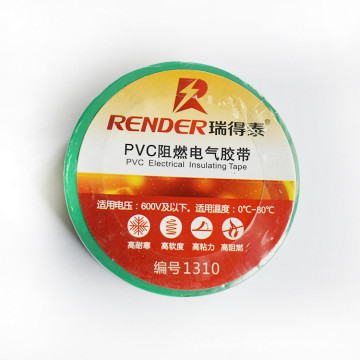 OEM,Green flame retardant rubber adhesive electrical tape, 19mm*10m*0.13mm